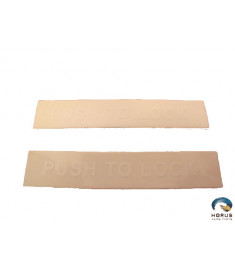 Decal ''Push to Lock'' - Robinson - C654-20