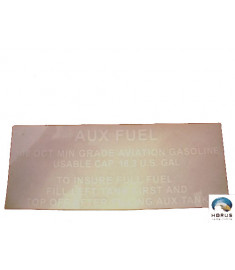 Decal ''Aux Fuel 100 oct'' - Robinson - C654-6